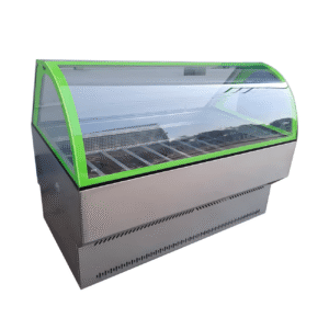 EXHIBIDORA CURVO PARA HELADOS