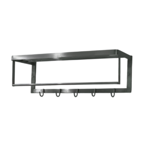 ESTANTE MURAL CON COLGADORES