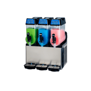 • Doble función: refresquera y cremoladera • Tolvas de policarbonato con iluminación LED. • Compresor Embraco 1 hp • Potencia 900 watts • Panel de control. • Estructura de Acero Inoxidable