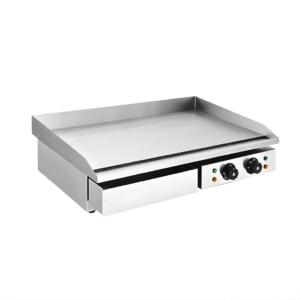 • Estructura y plancha de • Acero Inoxidable. • Alimentación: 4400 W • Plancha 72,8*40 cm • Grosor de Plancha de 8 mm • Dimensiones: 73*52*23cm • Peso 38 Kg
