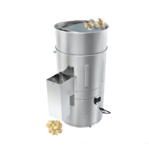 • Sistema operativo que lija utilizando • agua corriente para disminuir la rigidez de las cáscaras. • Motor: 1/4 HP • Consumo de energía: 0,18 Kw/h. • Energía 220v/60Hz • Dimensiones: 37 x 51 x 71.5 cm • Peso: 24 Kg. • Disco Extractible. • Desagüe para drenar residuos. • Estructura del cuerpo de Acero Inoxidable.