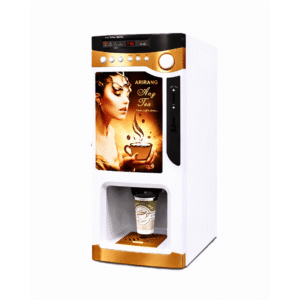 • Reconoce 1 tipo de moneda. • Número de tolvas 3 * 1.5 kg • Capacidad del tanque de agua incorporado 2.5 L • Capacidad caldera: 1.6 L • Almacena 50 vasos (poli papel de 6.5 onzas). • Suministro de agua por bomba • Potencia 1000W • Dimensiónes: 30x54x67.5 cm • Peso 18 kg