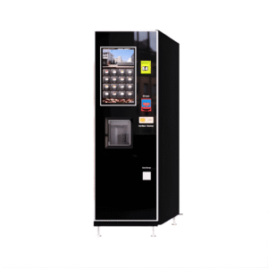 • Acepta monedas, billetes y da vuelto. • Pantalla táctil de 21 pulgadas • Auto ajustable la función de sabor (polvo, agua y temperatura) • Capacidad 1 tolva café en grano 2 kg, 5 tolvas de 1.5 kg • Capacidad del tanque de caldera 1.6 L • Capacidad de vasos 350 und 7 onzas • Capacidad de palitos 200 und • Modo de suministro 2 botellas de 20 litros • Alerta cuando se queda sin vasos y agua. • Potencia 1550W • Dimensión del equipo 56x67x193 cm • Peso 135 kg