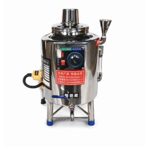• Construido en acero inoxidable. • Capacidad de 20 litros. ​​• Medidor de capacidad a la vista. • Sistema automático de funcionamiento con regulación de temperatura. • Voltaje: 380V (Trifasico) • Energía: 3kw • Peso: 25kg • Dimensión (L * W * H) 425*425*700mm • Certificación ISO 9001 • Pasteurización Líquida • Calienta de 0 - 100 ℃ • Enfría por agua a 10 - 7℃