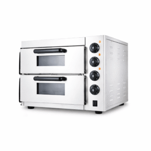 • Termostato regulable y Temporizador • Potencia: 3000 W • Incluye piedra refractaria • Medidas del horno: 56 frente x 57 fondo x 44 alto cm. • Medida de cámara: 40x40x12cm • Peso bruto: 40 kg • Estructura de acero Inoxidable.